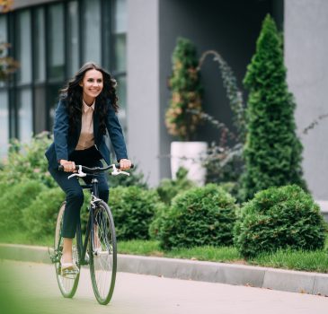 riding bicycle