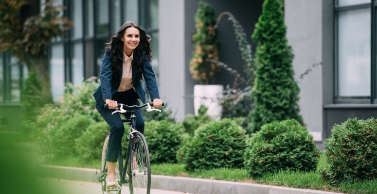 riding bicycle