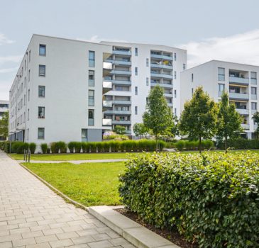 Modern residential buildings, apartments in a new urban housing