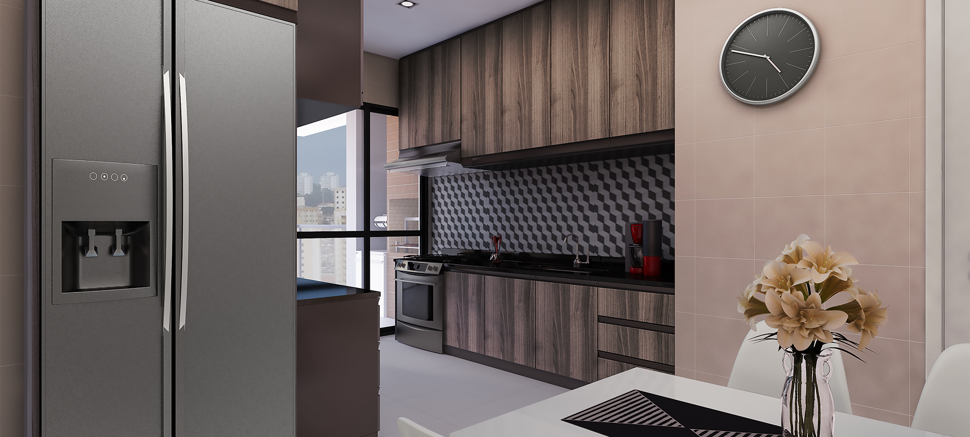 Cozinha do Residencial Piemonte.