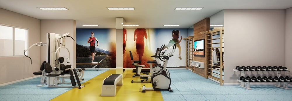 Espaço fitness do empreendimento